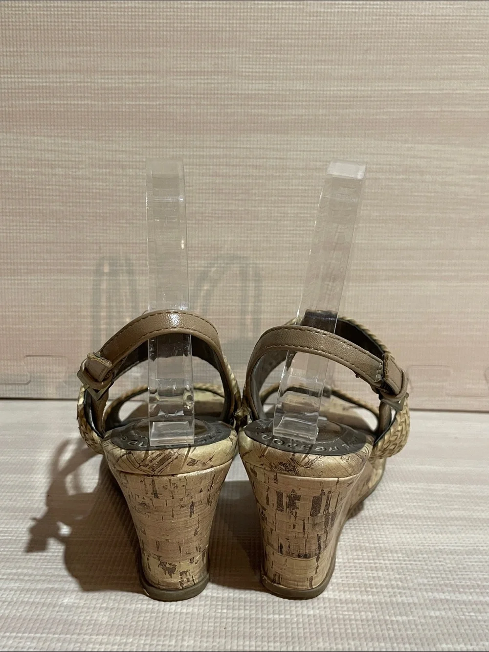 Women’s Life Stride Velocity With Memory Foam Cork Wedge Sandal